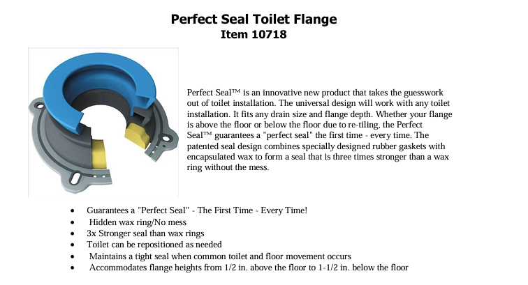 Perfect Seal™ Toilet Flange
