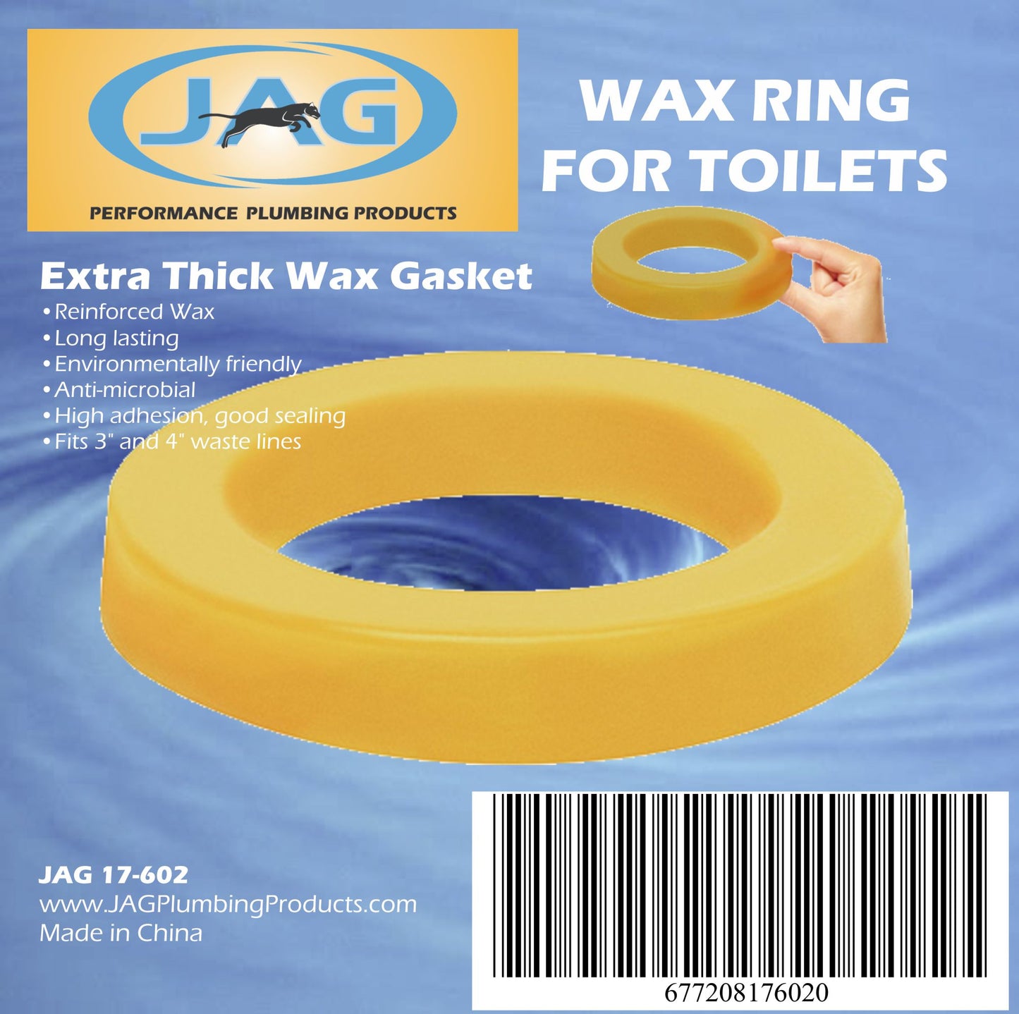 Extra Thick WAX GASKETS by JAG Plumbing