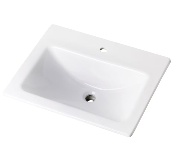 Wicker Park Rectangular Drop In Sink for Single Hole (Installed Price)