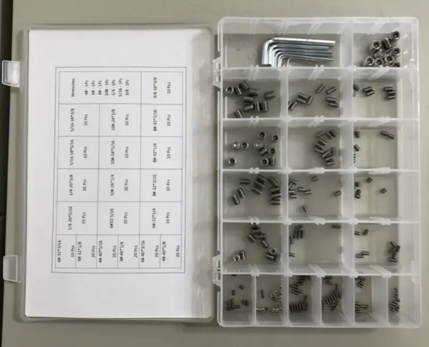 SET SCREW KIT - 240 PIECES