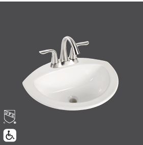 Curtis Drop-In Sink With 3 Holes for Faucet (Installed Price)