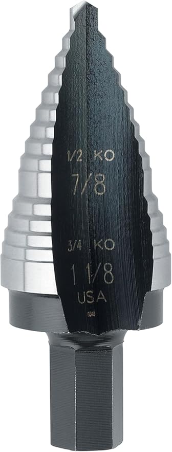 STEP BIT 7/8 -inch - 1-1/8 -inch #9 Drill Bit