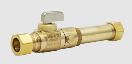 Dahl no solder Replacement Valve 5/8 OD COMP X 5/8 OD COMP LONG WITH DRAIN