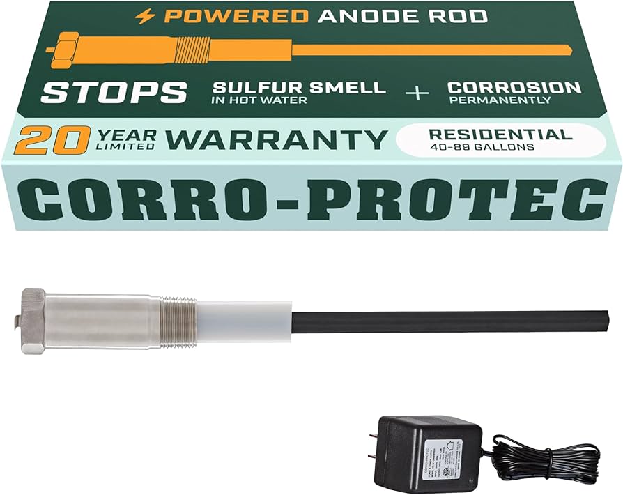 CORRO PROTEC Powered Anode Rod for 40-89 Gallon Tanks (Installed Price)