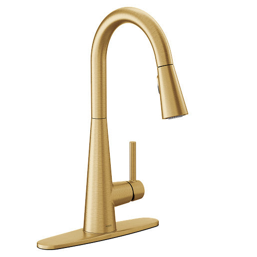 Sleek One-Handle High Arc Pulldown Kitchen Faucet (Installed Price)