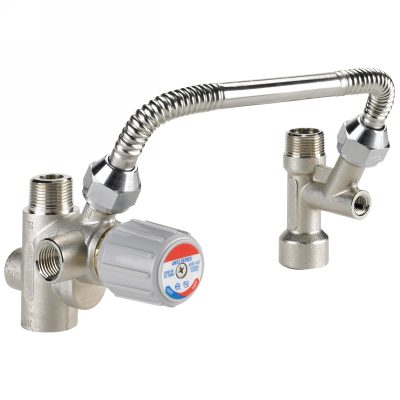DirectConnect water heater kit including valve, tee, and connector (low lead)