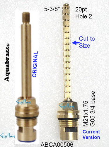 Aquabrass ABCA00506 1/4 turn brass ceramic cartridge