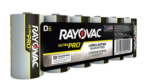 Ultra PRO™ Industrial Batteries, D SIZE (Pack of 6)