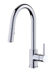 Fluid Curved F827 Pull Down Kitchen Faucet (Installed Price)