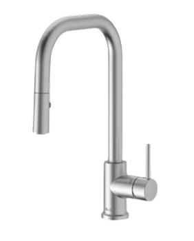 Fluid Modern F829 Pull Down Kitchen Faucet (Installed Price)