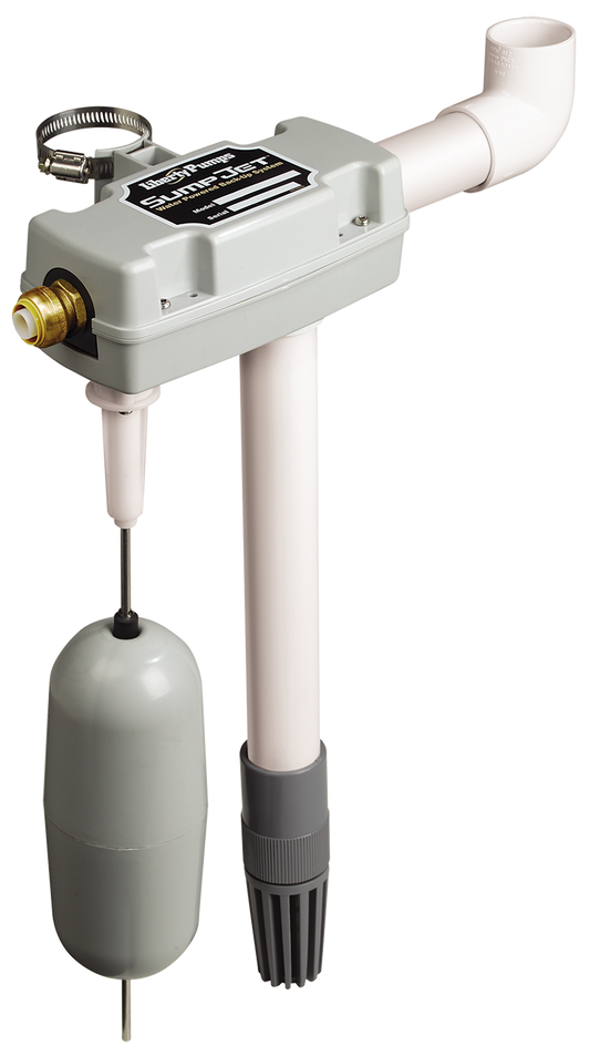 SJ10 SUMPJET Water Powered Back-Up Pump (Installed Price)