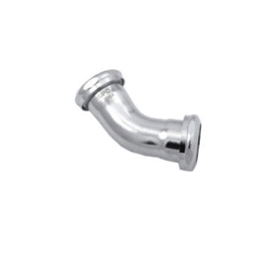 45 deg Tubular Elbow, 1-1/4 in Nominal, Slip Joint Connection, Chrome-Plated