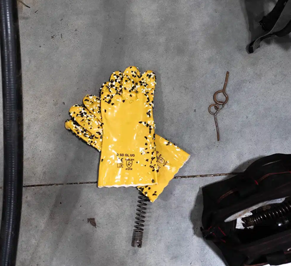 UGLY GLOVES WITH SAFETY CUFF (PVC WITH CHIPS) Shop Plumbers Supply