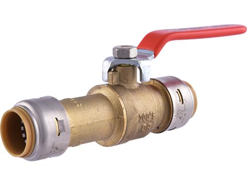 SHARKBITE - MAX BRASS SLIP PUSH FIT BALL VALVE