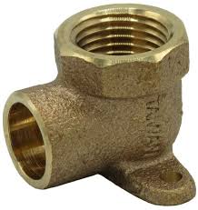 90 DROP EAR Elbow BRASS