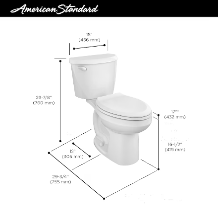 Evolution 2:   2-Piece 6.0 Lpf Chair Height Elongated Toilet  (Installed Price)