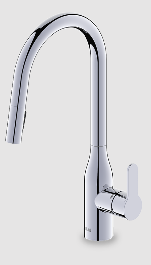 The F850 by FLUID Pull Down Faucet (Installed Price) * Request Plate if Required*