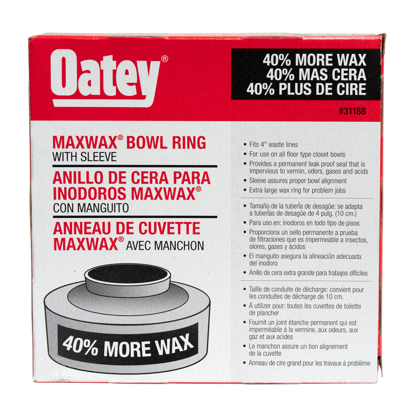 Oatey® Maxwax® Wax GASKET WITH HORN