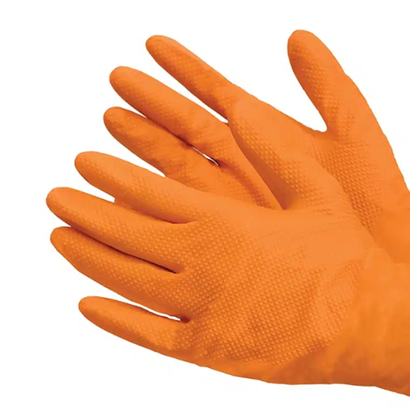 Orangathangs Orange Nitrile Gloves