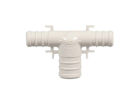 PLASTIC PEX TEE 3/4" x 3/4" x 1/2"