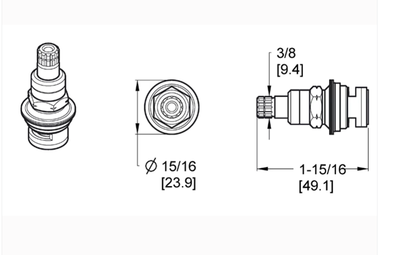 Pfister Ceramic Disc Hydroseal Cartridge