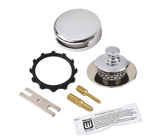 UNIVERSAL NUFIT BATH TUB STOPPER AND DRAIN TRIM KIT