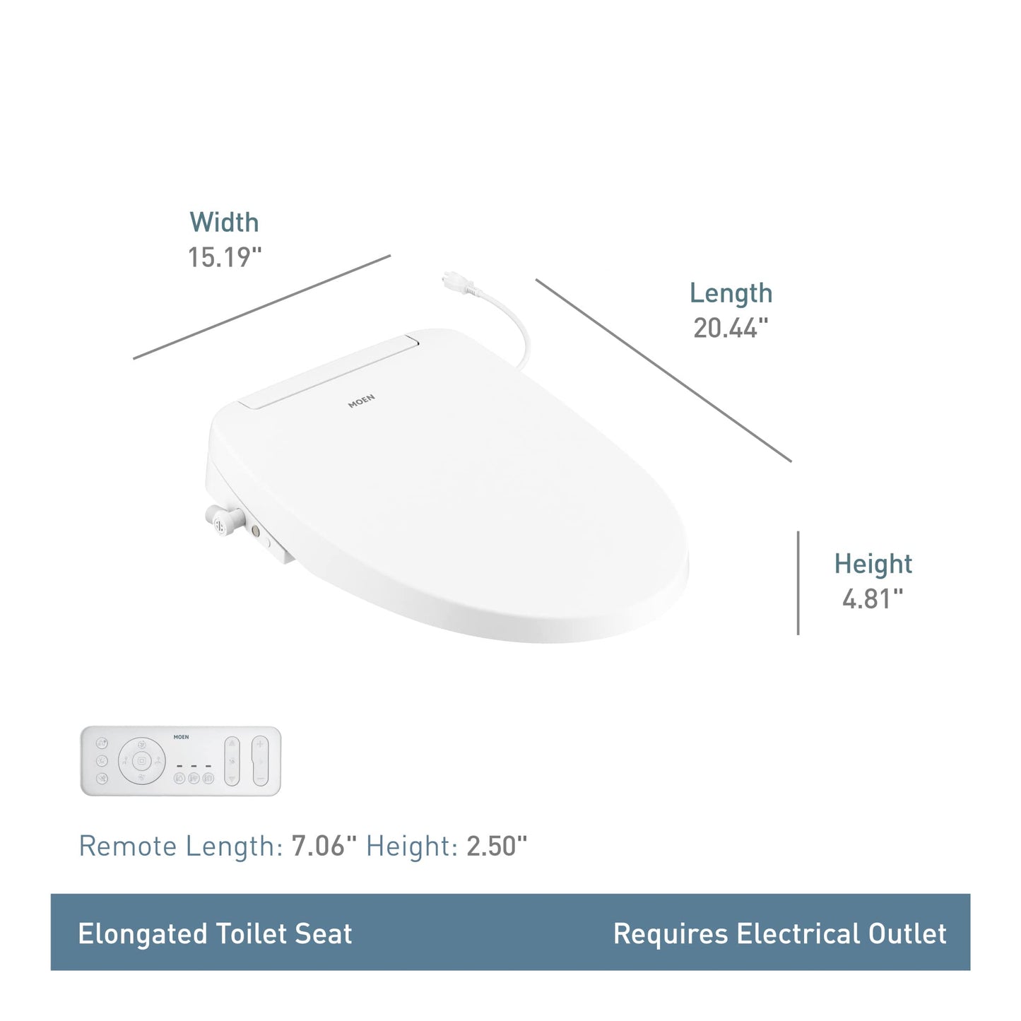 3-Series Electronic Bidet Seat By MOEN (Installed Price)