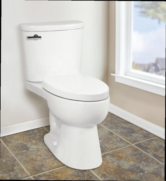 Palermo II:  2 Piece Rim Jet, Comfort Height and Elongated Toilet (Installed Price)